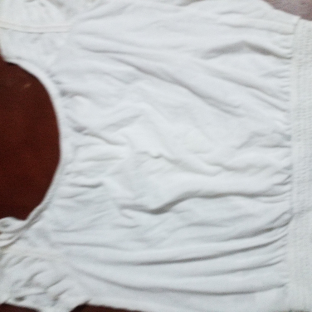 White Cap Sleeve Top